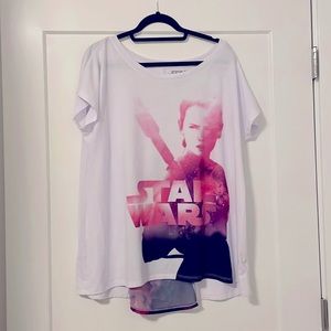 Star Wars Her Universe Rey Shirt with Galaxy Print Back